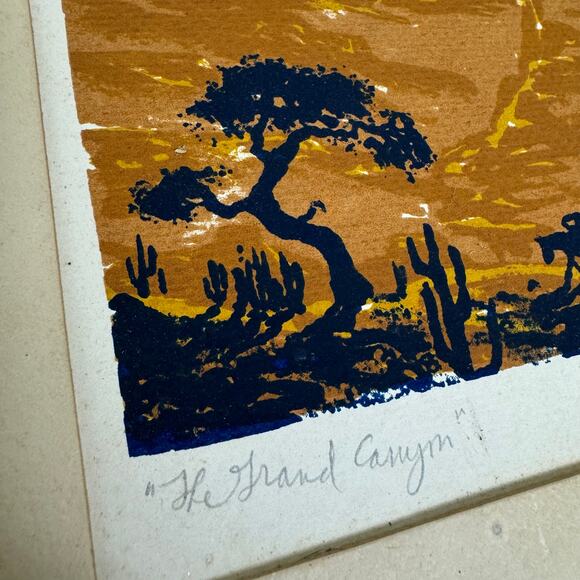 John Mosiman SIGNED The Grand Canyon Serigraph Print of Colorado 12 x 9 inches - Picture 4 of 9